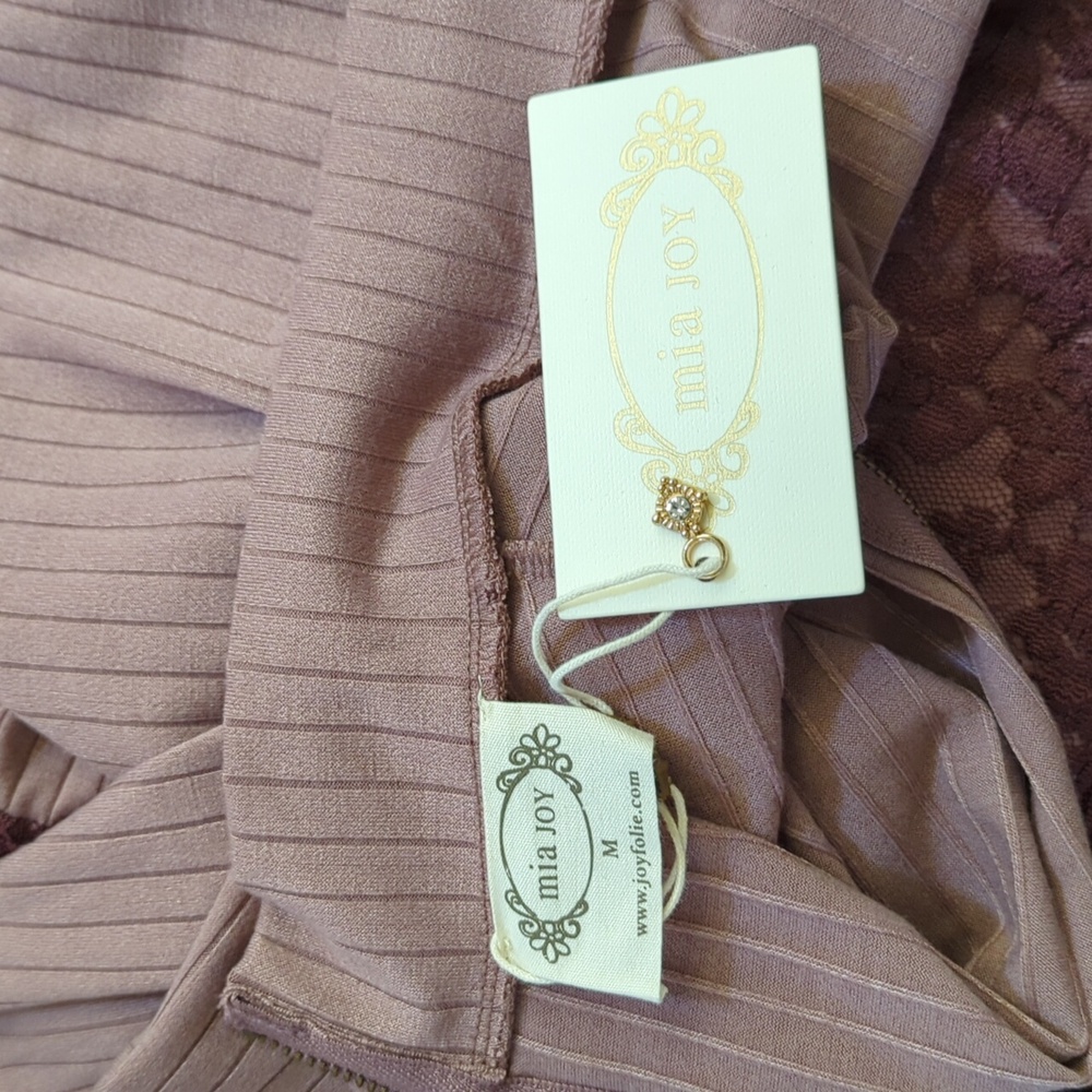 JOYFOLIE Mia Joy Bijourn Maxi Dress With Pockets In Dusty Orchid Size Medium - Picture 9 of 12
